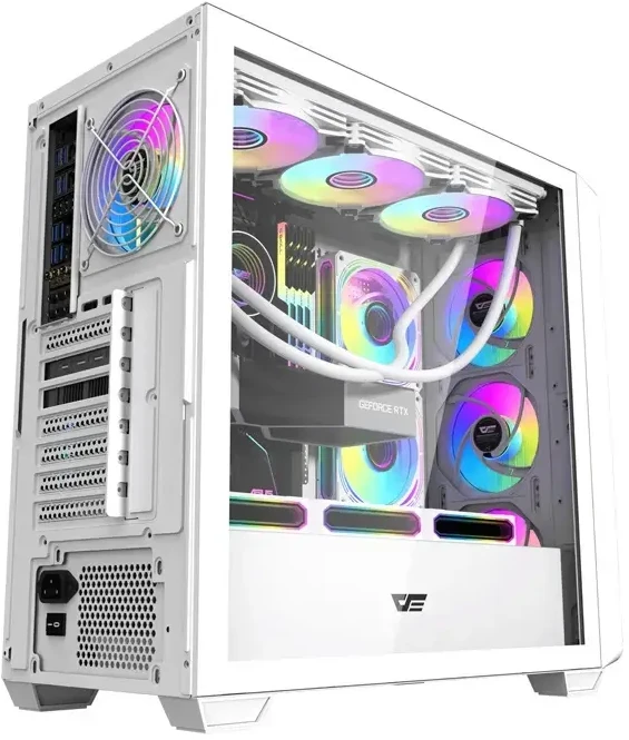 DarkFlash DS900WD kompiuterio korpusas (baltas)