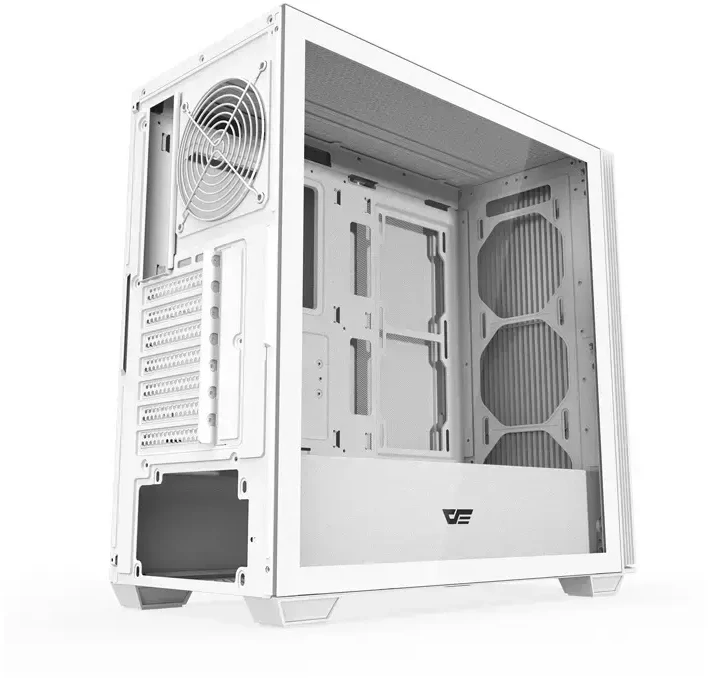 „Darkflash DS900WS“ ATX kompiuterio korpusas be ventiliatorių (baltas)