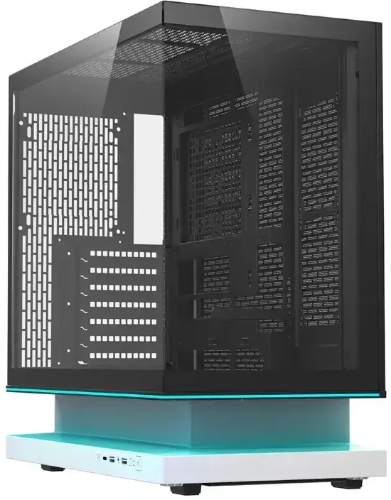DarkFlash F1 ATX Computer Case + 6 Fans (Baltas)