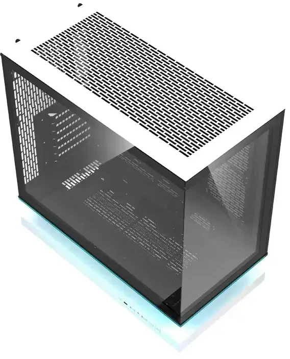 DarkFlash F1 ATX Computer Case + 6 Fans (Baltas)