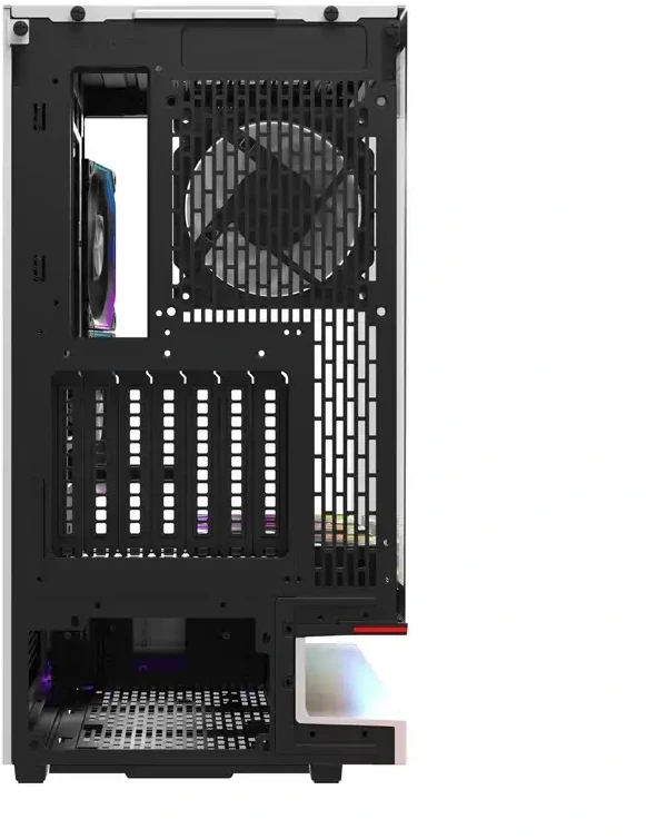 DarkFlash F1 ATX Computer Case + 6 Fans (Baltas)