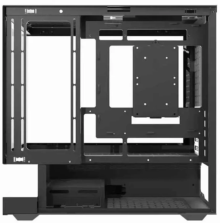 Darkflash F1 computer case (Juodas) + 6 ARGB fans