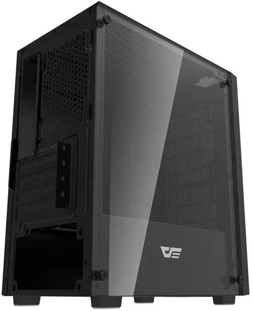 „Darkflash M305“ kompiuterio korpusas be ventiliatorių (Juodas)