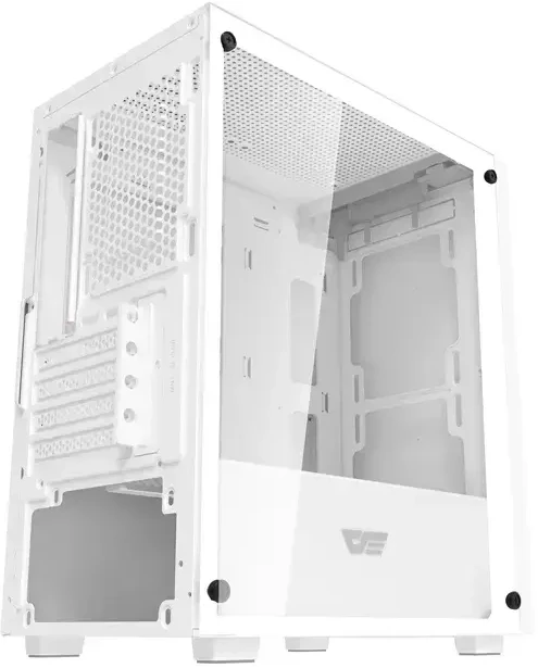 „Darkflash M305“ kompiuterio korpusas be ventiliatorių (Baltas)