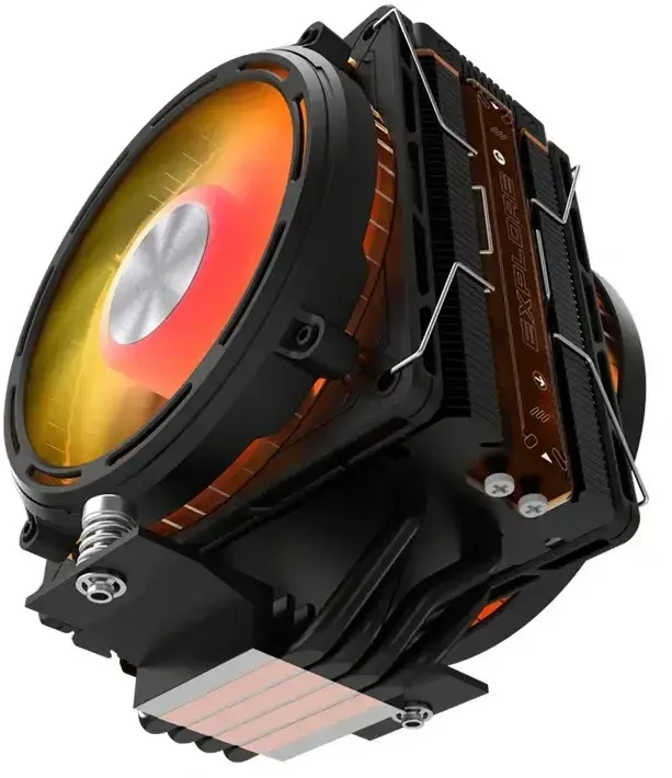 „Darkflash E400 PLUS“ aktyvus procesoriaus aušinimas (juodas)