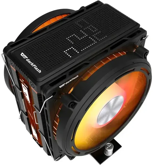 „Darkflash E400 PLUS“ aktyvus procesoriaus aušinimas (juodas)
