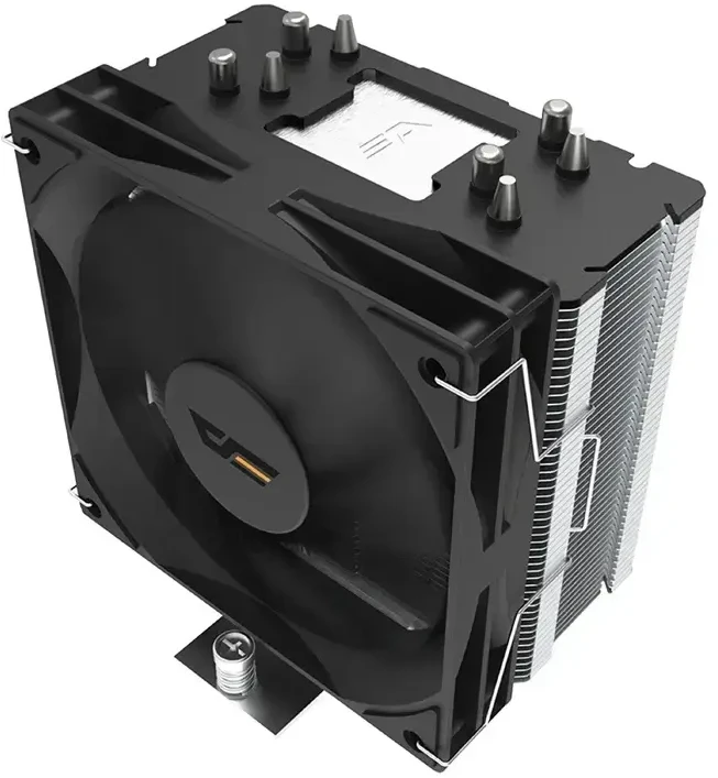 Procesoriaus Aušintuvas - DarkFlash S31 ARGB Juodas 120 × 120 × 25 mm 800–1 800 Aps./min. Hidroguolių Ventiliatorius Intel LGA 1851/1700/12XX/115X AMD AM5/AM4 Lizdams Juodas