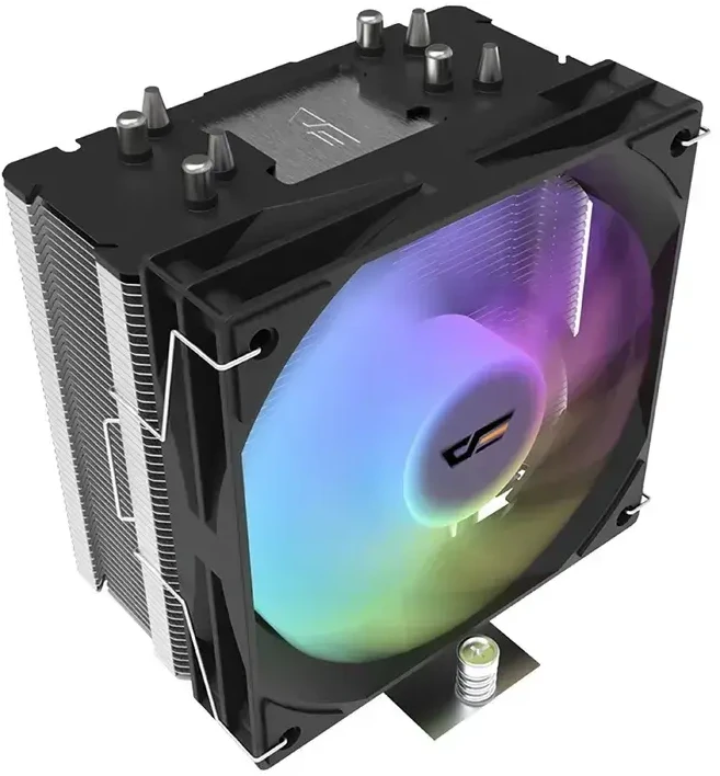 Procesoriaus Aušintuvas - DarkFlash S31 ARGB Juodas 120 × 120 × 25 mm 800–1 800 Aps./min. Hidroguolių Ventiliatorius Intel LGA 1851/1700/12XX/115X AMD AM5/AM4 Lizdams Juodas
