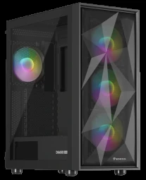 NATEC Genesis PC Case Diaxid 605 juodas ARGB