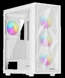 NATEC Genesis PC Case Diaxid 605 baltas ARGB