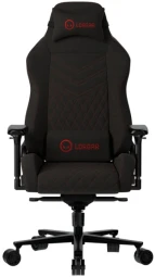 LORGAR Ace 422, Žaidimų kėdė, Dėmėms atsparus audinys, 1,8 mm metalinis rėmas, kelių blokų mechanizmas, 4D porankiai, 5 žvaigždučių aliuminio pagrindas, 4 klasės dujinis keltuvas, 75 mm PU ratukai, Juodas + raudonas