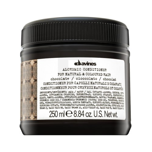 Davines ALCHEMIC Conditioner Chocolate dažantis kondicionierius tamsiai rudiems ir juodiems plaukams, 250 ml