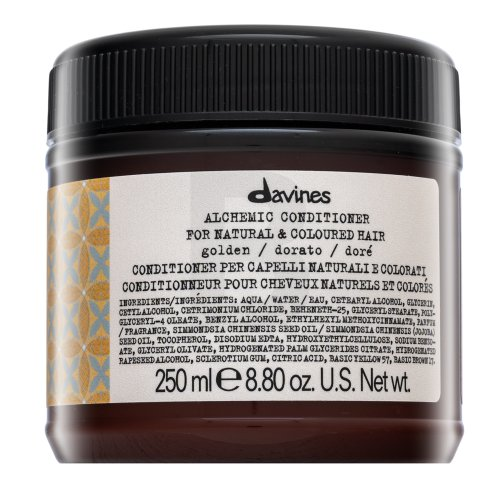 Davines ALCHEMIC Conditioner Golden dažantis kondicionierius medaus ir šiltų atspalvių blondinėms, 250 ml