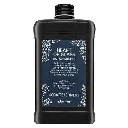 Davines HEART OF GLASS Rich Conditioner šviesius plaukus maitinantis kondicionierius, 1000 ml