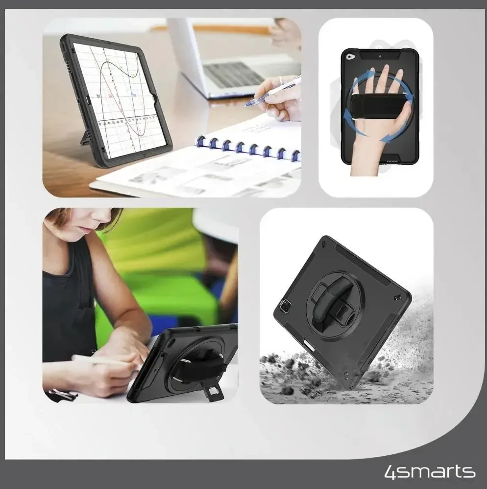 „4Smarts Rugged Case Grip“, skirtas „Samsung Galaxy Tab A9+“