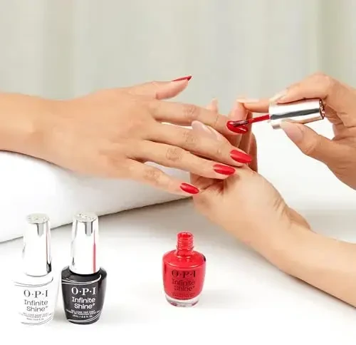 OPI Infinite Shine gelio pavidalo lakas „Cajun Shrimp“, 15 ml