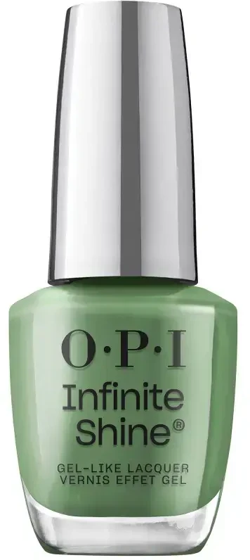 OPI Infinite Shine Gel-Like Lacquer Happily Evergreen po naudojimo, 15 ml