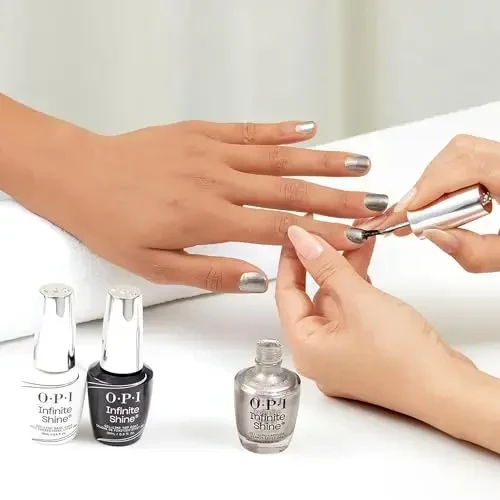OPI „Infinite Shine“ gelinis lakas „Work From Chrome“, 15 ml