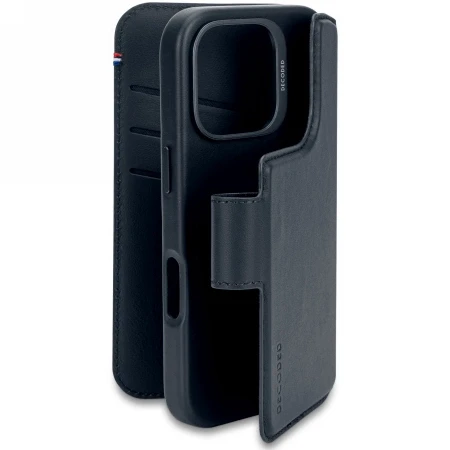 Decoded Leather Detachable Wallet MagSafe with Wallet Apple iPhone 16 Pro - dėklas telefonui mėlynos spalvos