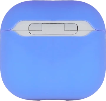 Mėlynas „Decoded Silicone Aircase“ silikoninis apsauginis dėklas, skirtas „AirPods 4“ kartos ausinėms. mėlynas