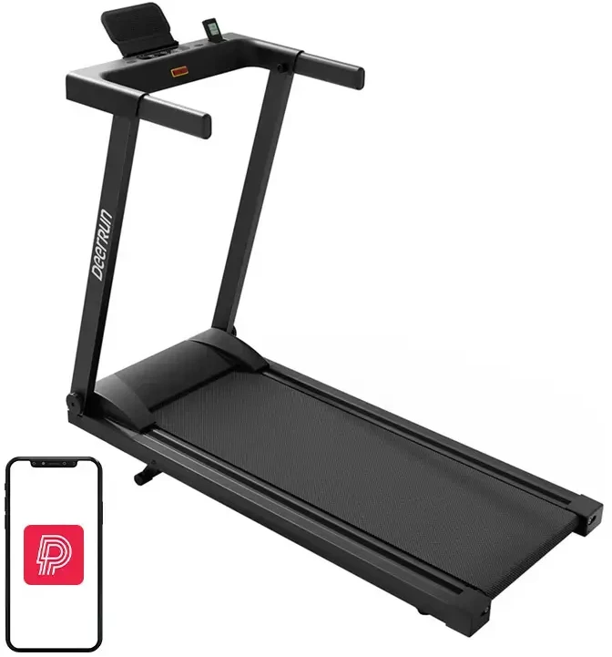 „DeerRun A1 Pro Move +“ sulankstomas elektrinis bėgimo takelis (juodas)
