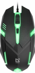 Žaidimų Pelė - Defender Cyber MB-560L Juoda 1200dpi 3P