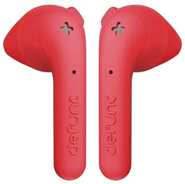 Defunc Earbuds True Basic belaidės ausinės, Raudonos
