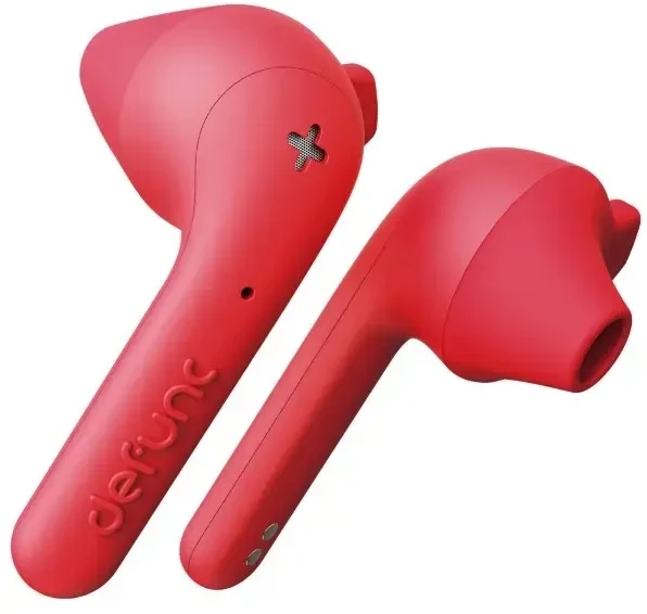 Defunc Earbuds True Basic belaidės ausinės, Raudonos