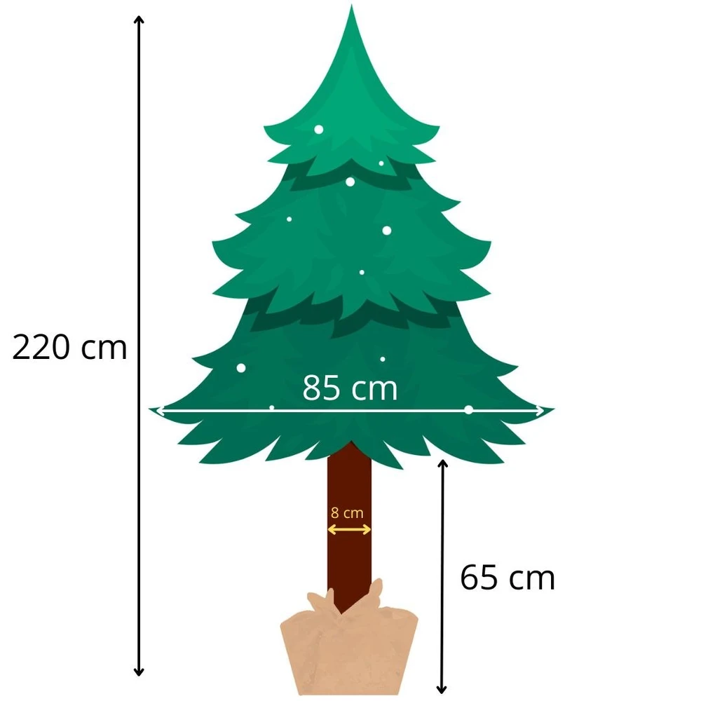 Kalėdinė eglutė Springos CT0112 220 cm su deimantiniu šerkšnu