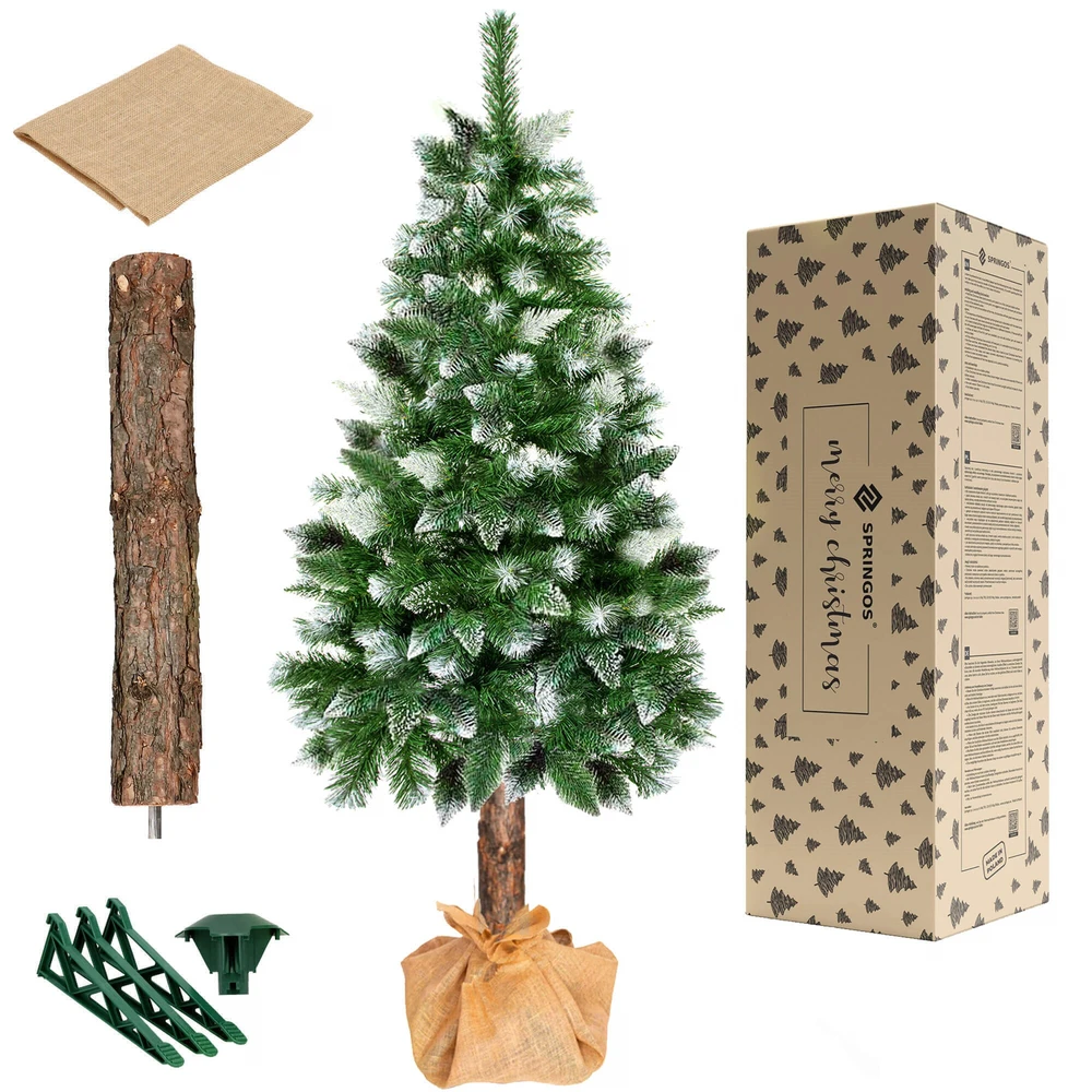 Kalėdinė eglutė Springos CT0112 220 cm su deimantiniu šerkšnu