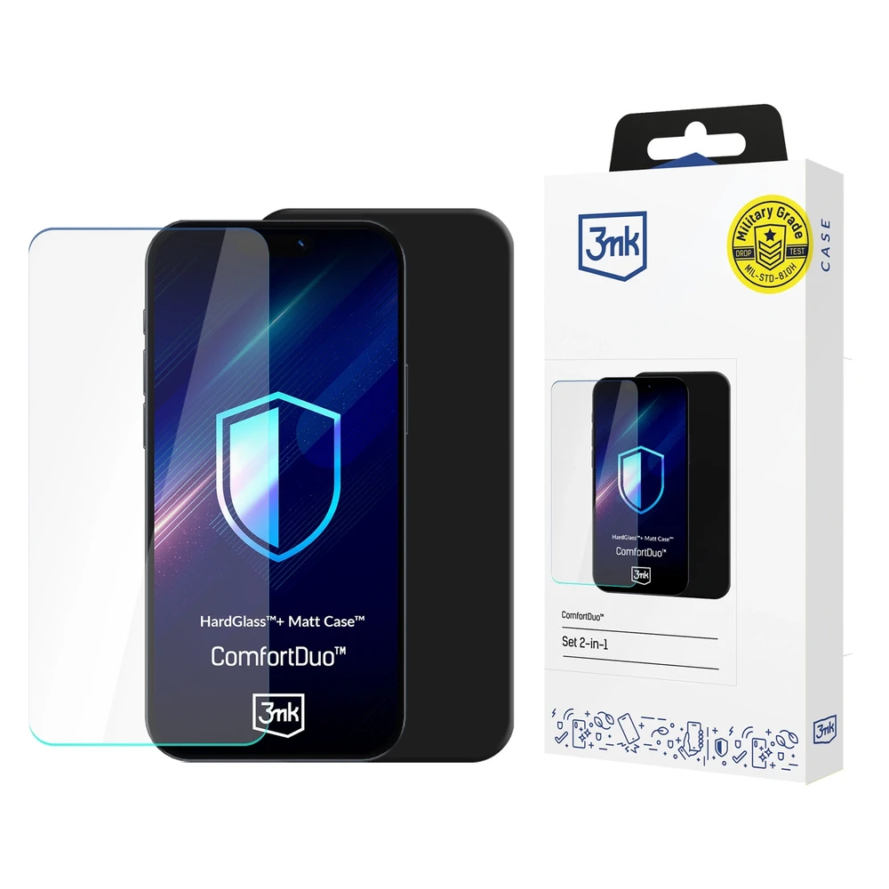 Dėklas 3Mk apsauga „Redmi Note 14 4G“ – 3mk „ComfortDuo“ matinis juodas