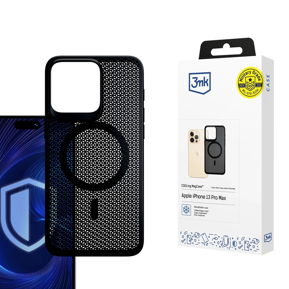 3mk COOLing MagCase Apple iPhone 13 Pro Max - dėklas telefonui juodos spalvos