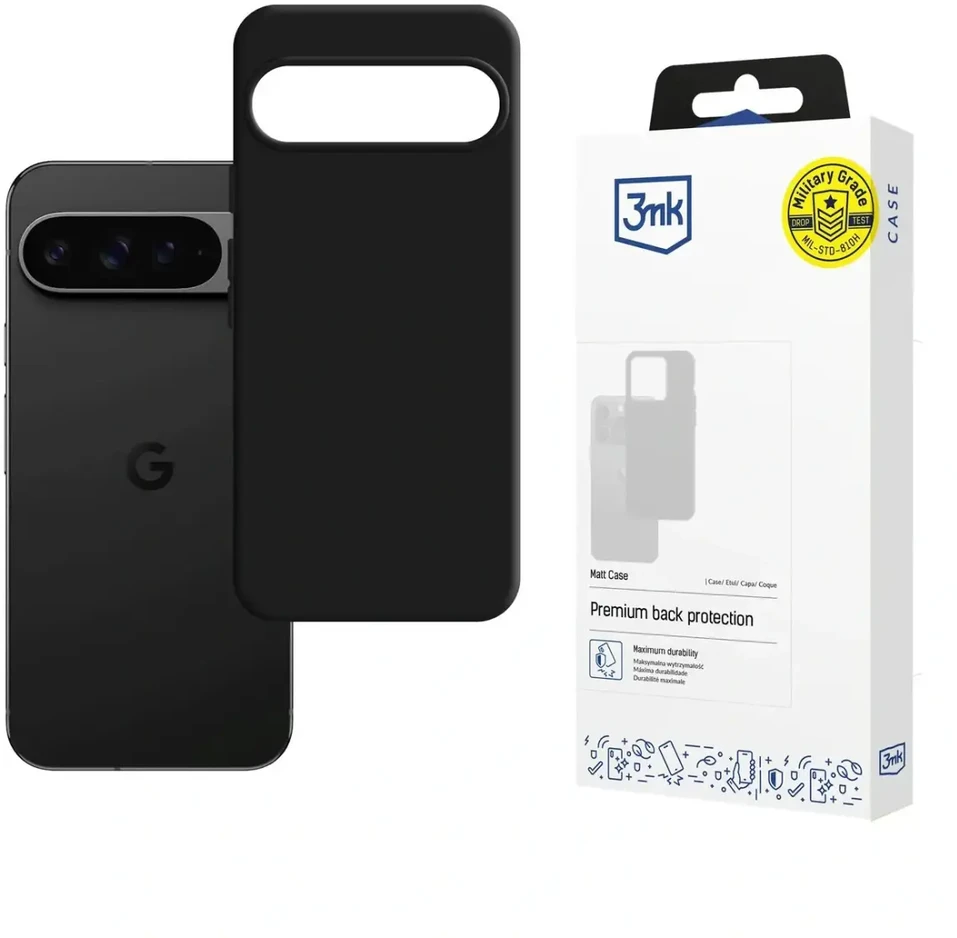 3Mk Protection 3mk matinis dėklas, skirtas „Google Pixel 10 Pro XL“ – matinės juodos spalvos