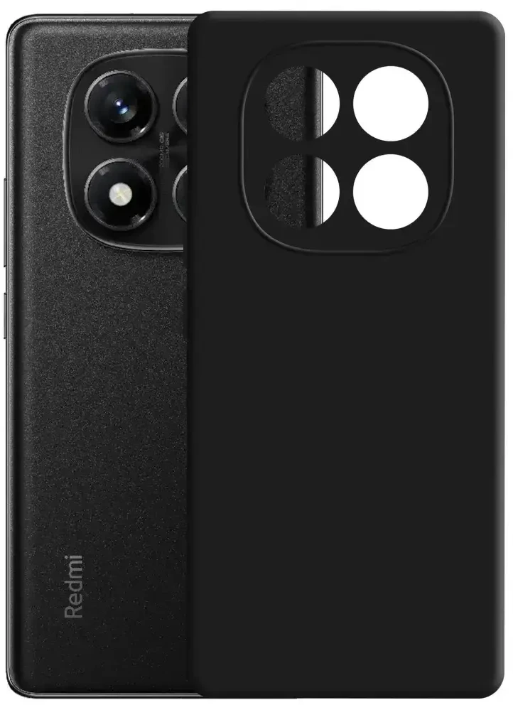 Dėklas 3MK Matt dėklas Pro skirtas Redmi Note 14 Pro 4G juodos spalvos