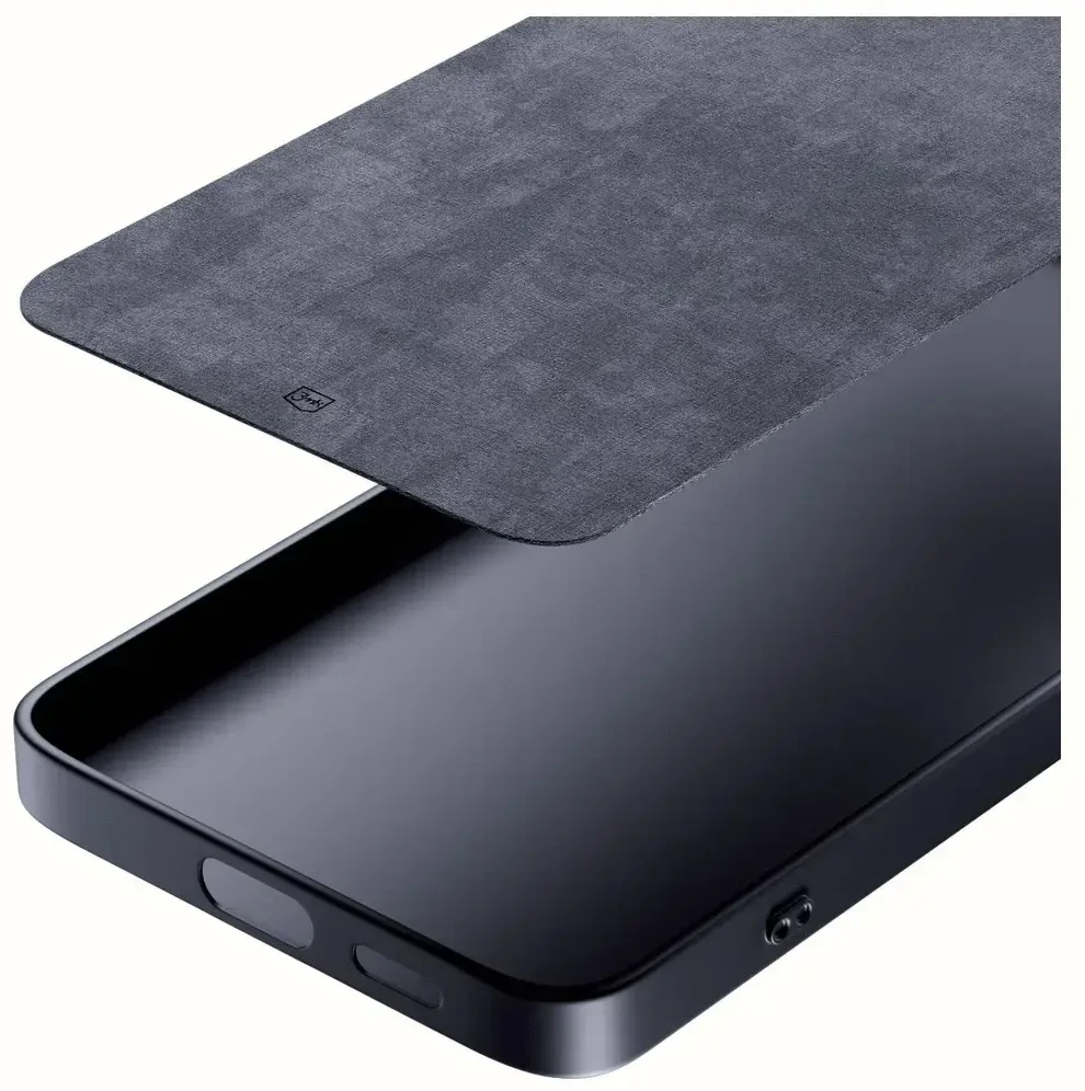 3mk matinis dėklas Pro, skirtas „Samsung Galaxy S25 FE“ - matinis juodas