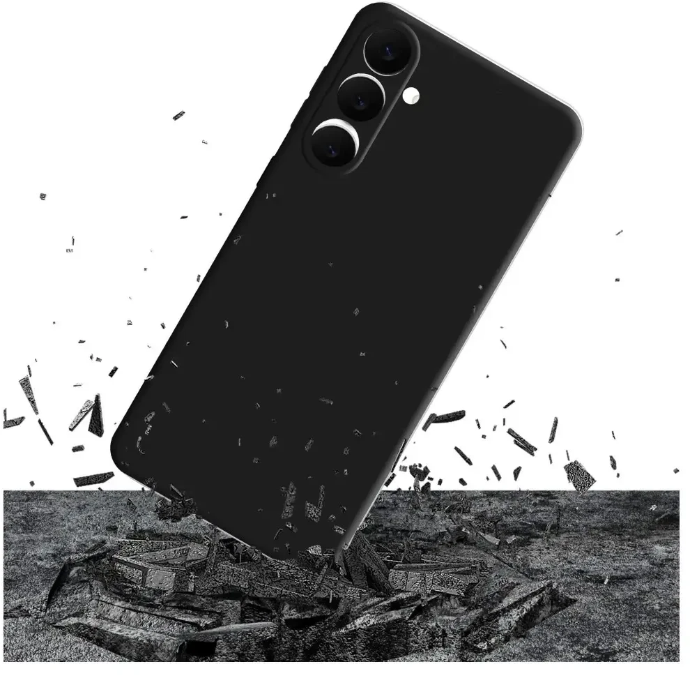 3mk matinis dėklas Pro, skirtas „Samsung Galaxy S25 FE“ - matinis juodas