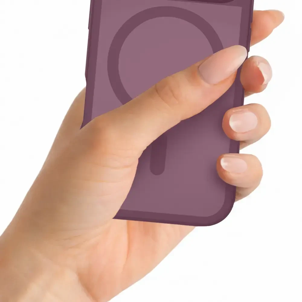 Dėklas 3mk Misty MagCase Deep Cherry na iPhone 17 Pro Max / 18 Pro Max - bordo spalvos