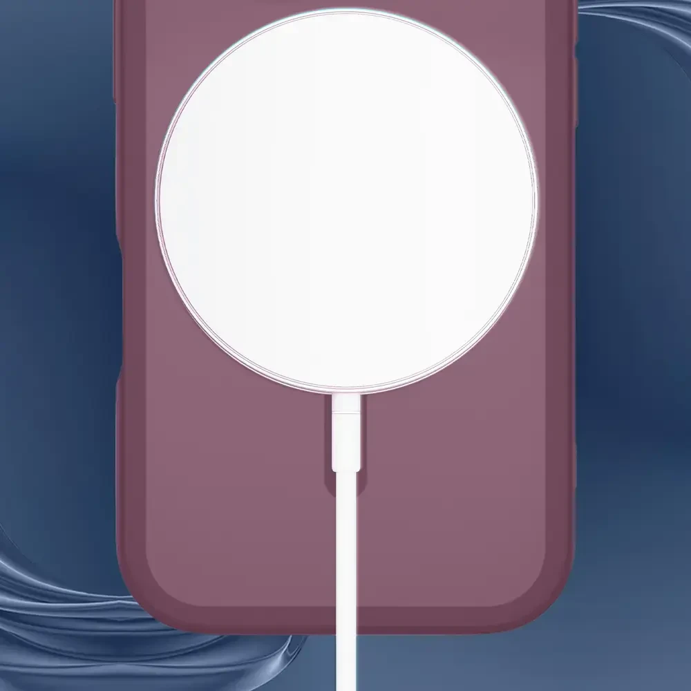 Dėklas 3mk Misty MagCase Deep Cherry, skirtas iPhone 17 Pro/18 Pro – bordo spalvos