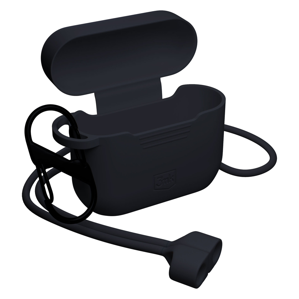 3Mk apsauginis 3mk silikoninis AirPods dėklas, skirtas AirPods Pro 3 - Juodas