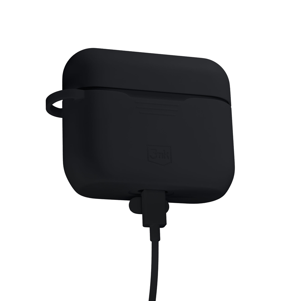 3Mk apsauginis 3mk silikoninis AirPods dėklas, skirtas AirPods Pro 3 - Juodas