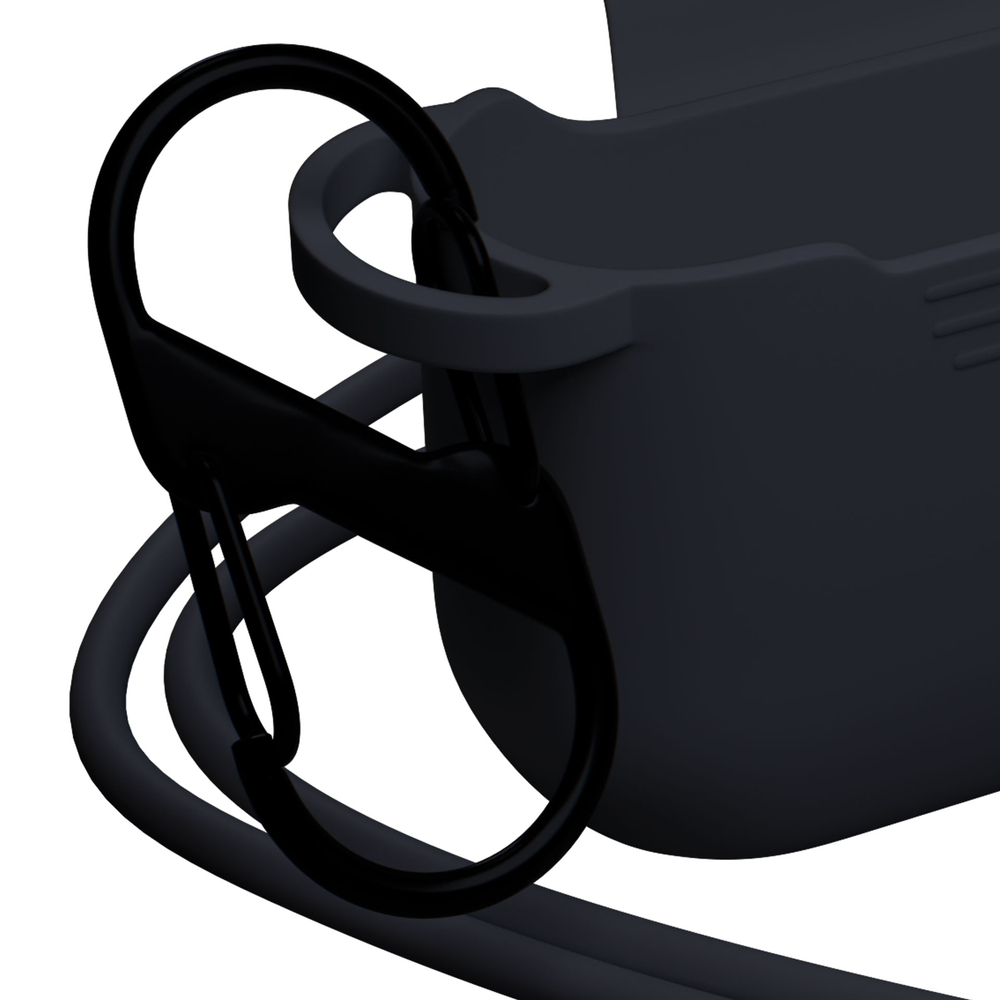 3Mk apsauginis 3mk silikoninis AirPods dėklas, skirtas AirPods Pro 3 - Juodas