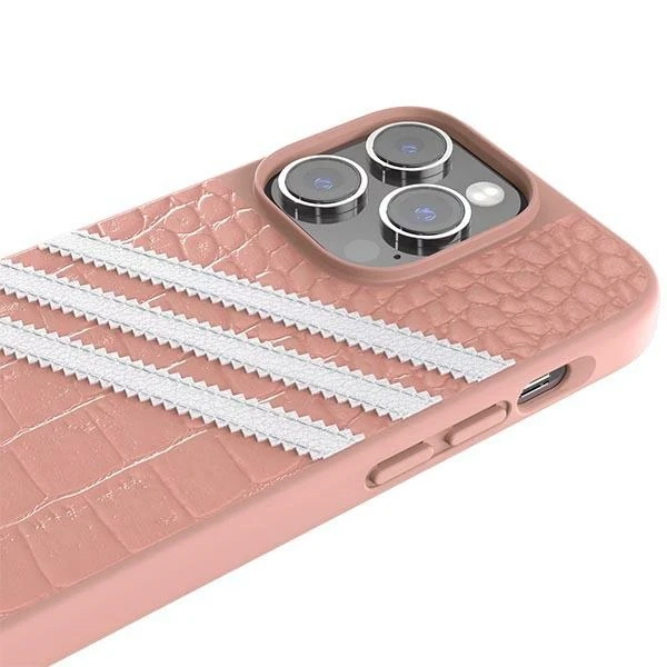 Dėklas ADIDAS OR SAMBA ALLIGATOR IPHONE 14 PRO 6.1 "Rožinis-BIAA / MAUVE-Baltas 50200