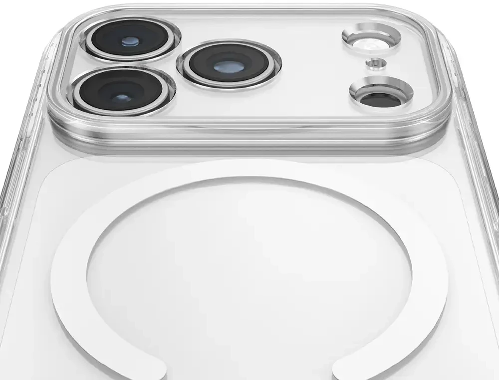 Dėklas Amazingthing Titan Pro Lens MagSafe do iPhone 18 Pro permatomas