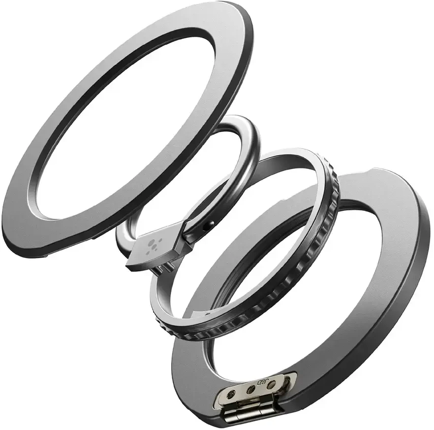 Dėklas Amazingthing Titan Pro Lens Ring Set MagSafe do iPhone 18 Pro Max permatomas