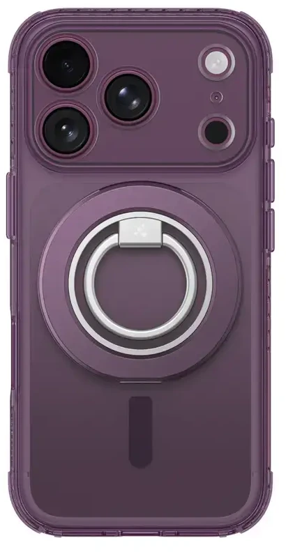 Dėklas Amazingthing Titan Pro Lens Ring Set MagSafe do iPhone 18 Pro Max violetinė