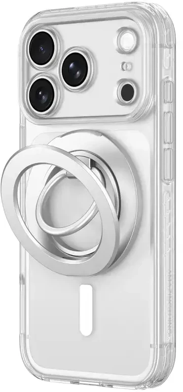 Dėklas Amazingthing Titan Pro Lens Ring Set MagSafe do iPhone 18 Pro Max permatomas