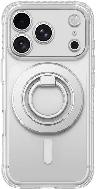Dėklas Amazingthing Titan Pro Lens Ring Set MagSafe do iPhone 18 Pro Max permatomas
