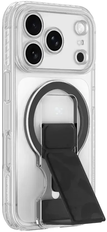 Dėklas Amazingthing Titan Pro Lens Stand Set MagSafe do iPhone 18 Pro permatomas