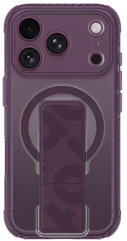 Dėklas Amazingthing Titan Pro Lens Stand Set MagSafe do iPhone 18 Pro violetinė