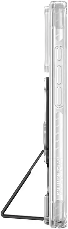 Dėklas Amazingthing Titan Pro Lens Stand Set MagSafe do iPhone 18 Pro permatomas